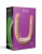 Двухсторонний фаллоимитатор Egzo Mad Pepper Flex&Fix, 42 см