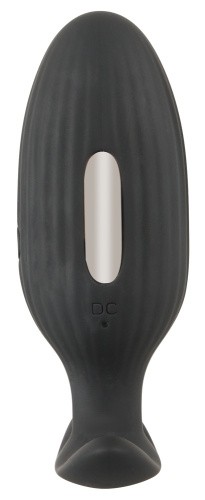 Orion XouXou Vibrating E-Stim Butt Plug - Анальная пробка с вибрацией и электростимуляцией, 9,2х3,5 см (черный)
