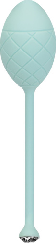 Pillow Talk Frisky Teal - роскошные вагинальные шарики с кристаллом, 3,2 см.
