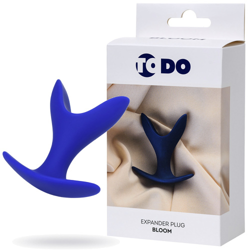 ToDo By Toyfa Bloom расширяющаяся анальная пробка, 8,5х4,5 см (синий)