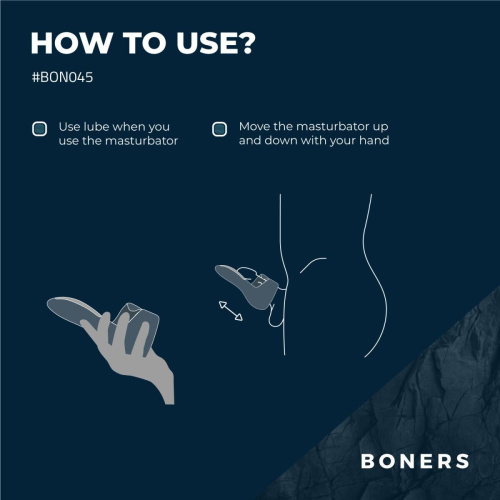 Мастурбатор з вібрацією Boners Electric Masturbator - купити в Україні | Секс шоп SEX-SHOP.ua