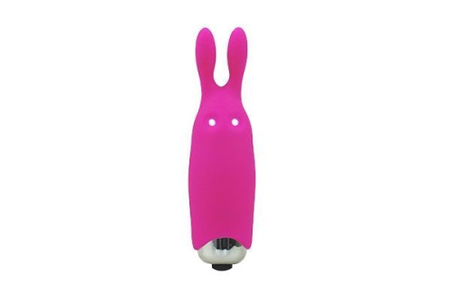 Adrien Lastic Pocket Vibe Rabbit Pink - вибропуля со стимулирующими ушками, 8.5х2.3 см (розовая)