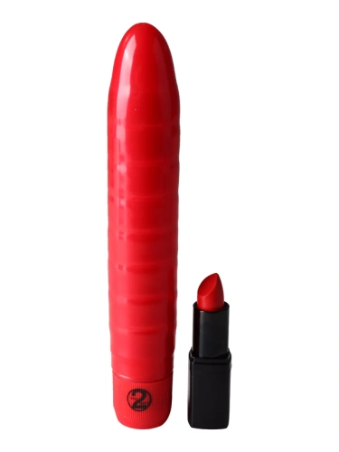 You2Toys Soft Wave Red - Мультискоростной вибратор с рельефной поверхностью, 19х3.5 см