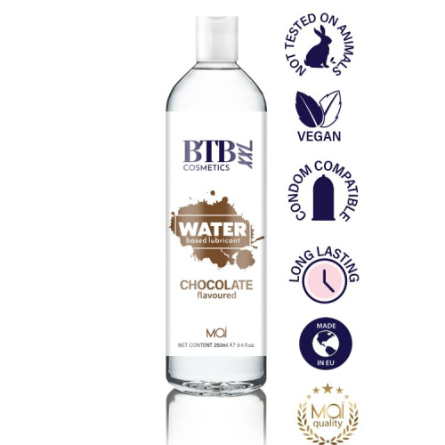 BTB Flavored Chocolat - Смазка на водной основе с ароматом шоколада, 250 мл