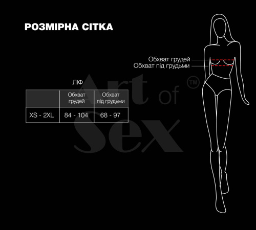 Лиф из жемчуга Art of Sex - Jasmine, цвет белый, XS-2XL
