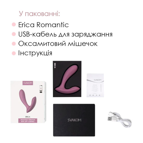 Вібратор у трусики зі смарт управлінням Svakom Erica - купити в Києві, Україні