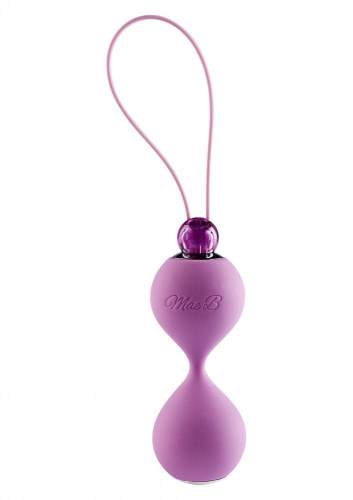Mae B Elegant Soft Touch Love Balls - вагинальные шарики со смещенным центром тяжести, 3.5 см, 70 г (пурпурный)