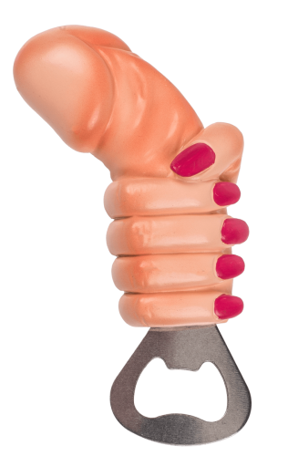 Bottle Opener Willy With Hand - Металева відкривачка для пляшок з магнітом, 13 см - купити в Києві, Україні