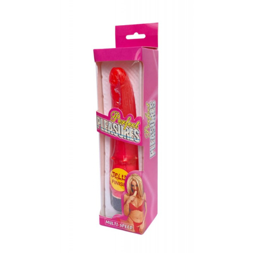 Seven Creations Perfect Pleasures - анальный вибратор, 20х4.5 см (красный)