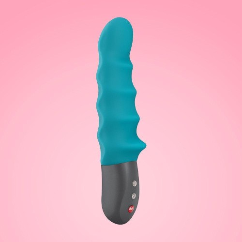 Fun Factory Stronic Surf - Пульсатор с рельефом 20.3х4.5 см (синий)