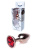 Анальная пробка Jewellery Red Gold Plug - размер S Анальная пробка Jewellery Red Gold Plug - размер S