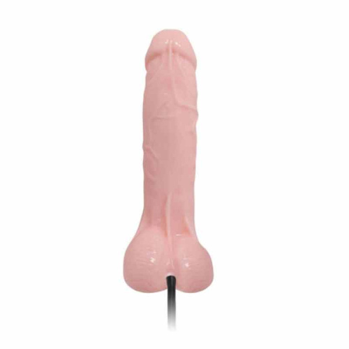Baile Inflateable Dildo Flesh - Фалос із функцією розширення, 19.3х4.3 см - купити в Києві, Україні