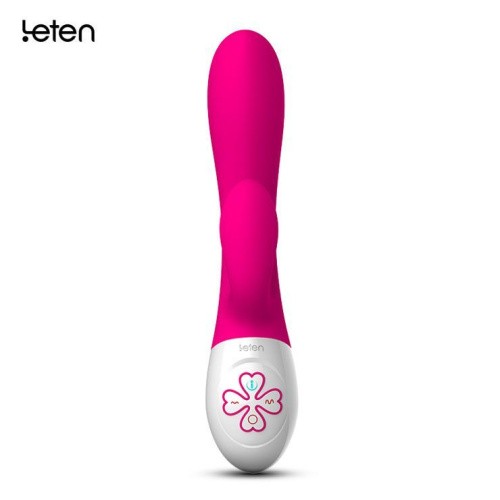 Leten Sisi - вибратор кролик с утолщенным стволом, 15.5х3.7 см (розовый)