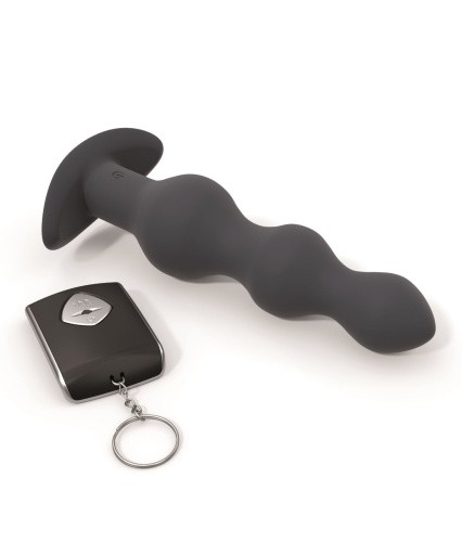 Dorcel Deep Secret M - анальный вибратор с дистанционным управлением, 17х4.4 см (чёрный)