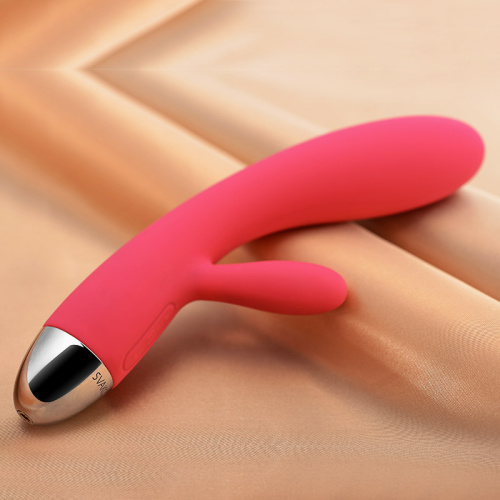 Svakom Lorna Touch Sensor Vibrator Wine red - двойной сенсорный вибратор, 17.6х3 см (красный)