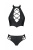 Passion Nancy Bikini - Комплект из эко-кожи: бра и трусики с имитацией шнуровки, L/XL (чёрный) Passion Nancy Bikini - Комплект из эко-кожи: бра и трусики с имитацией шнуровки, L/XL (чёрный)