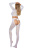 Бодистокинг SoftLine Bodystocking 2078, white - One Size