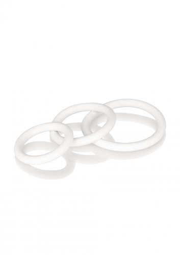CalExotics Rubber Ring - 3 Piece Set - набор эрекционных колец (черный)