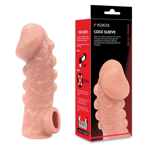 Насадка на член Kokos Cock Sleeve CS 008, M