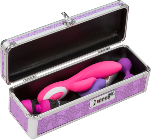 BMS Factory - The Toy Chest Lokable Vibrator Case - кейс для зберігання секс-іграшок з кодовим замком (фіолетовий) - купити в Києві, Україні