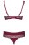 Obsessive Miamor set - Комплект кружевного белья: бюст и стринги, L/XL (бордовый) Obsessive Miamor set - Комплект кружевного белья: бюст и стринги, L/XL (бордовый)