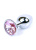 Анальная пробка с камнем Jewellery Silver Plug Анальная пробка с камнем Jewellery Silver Plug