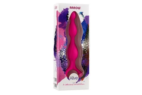 Alive Arrow Pink - анальная цепочка, 13.5х3 см (розовый)