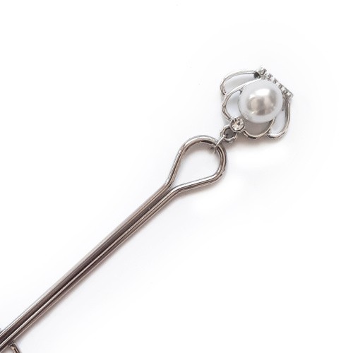 Art of Sex Clit Clamp Royal Pearls - Зажим для клитора, (серебристый)