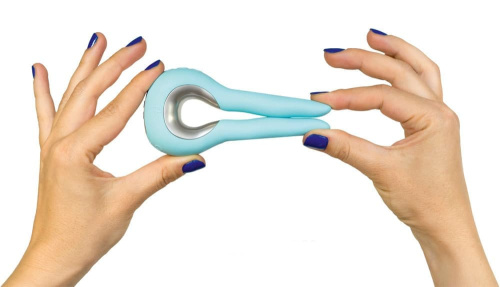Gvibe Mini - Инновационный маленький вибратор, 10.5х2 см (синий)