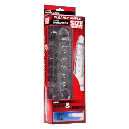 Clearly Ample Penis Enhancer Sheath - Насадка на пенис, 22,2 см (прозрачный)