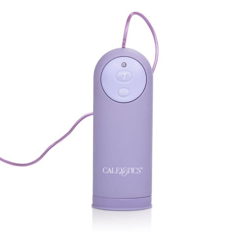 California Exotic Novelties Waterproof Venus Penis - Стимулятор клитора с анальной цепочкой и вагинальным фаллосом, 19х2 см (фиолетовый)