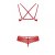 Obsessive 860-SET-3 set - кружевной эротический комплект, S/M (красный) Obsessive 860-SET-3 set - кружевной эротический комплект, S/M (красный)