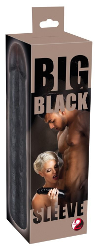 Orion Big Black Penis Sleeve - Насадка на пенис, +2 см (черный)