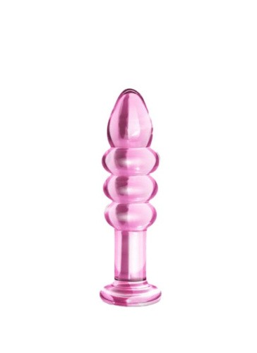 LoveToy Glass Romance 5.5 " - стеклянный фаллоимитатор, 14х3.3 см (розовый)