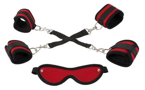 Bad Kitty Restraint Set Hogtie - red - БДСМ набор, (красный)
