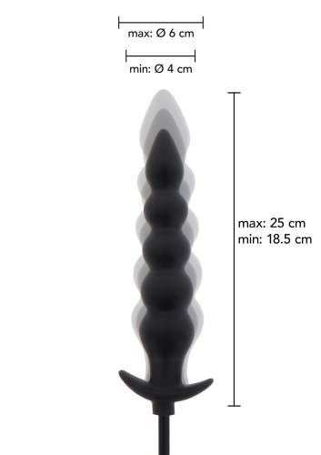 Надувная анальная пробка Hidden Desire Extreme Inflatable Ribbed