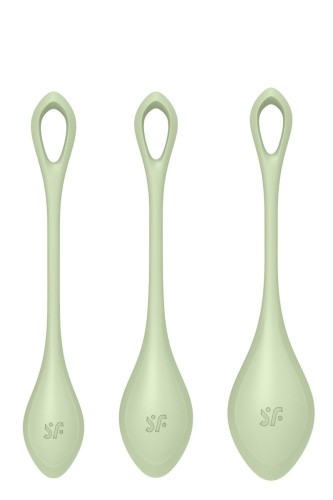 Satisfyer Yoni Power 2 набір йоні намистин, діаметр 2-2,5-3 см (зелений) - купити в Києві, Україні