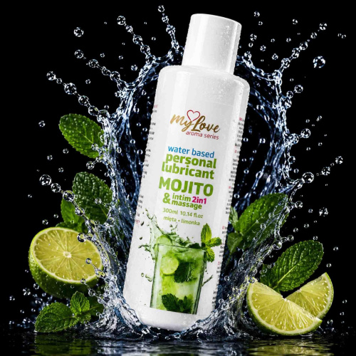 2в1 лубрикант и массажный гель - MyLove Aroma Series Intim&Massage Mohito, 300 мл