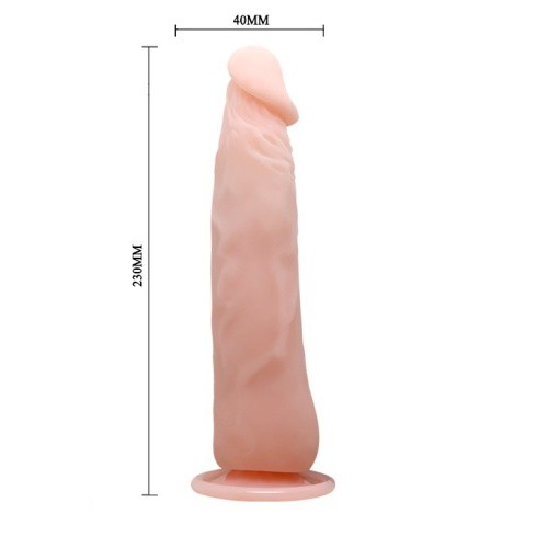 LyBaile - Vibrating Cock Flesh - Вибростимулятор с пультом управления, 23х4 см