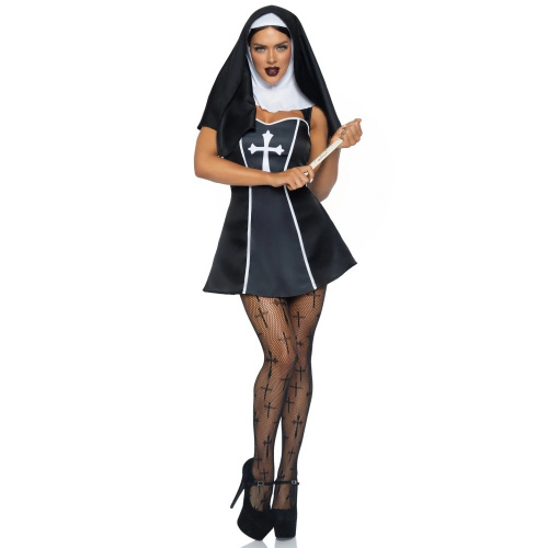 Leg Avenue - Naughty Nun - Сексуальный костюм монашки, L