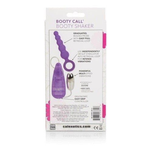 California Exotic Novelties Booty Call - анальная вибро-пробка, 10.3х2.5 см (фиолетовый)