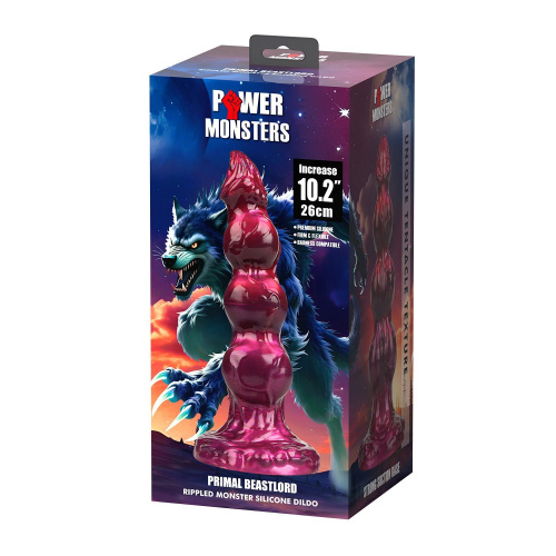Фэнтезийный фаллоимитатор - Power Monsters Primal Beast Lord, 26 см