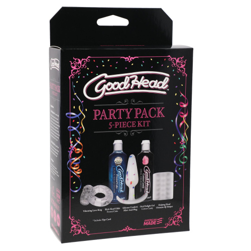 Doc Johnson Goodhead Party Pack - 5 piece набір іграшок та змазок для орального сексу - купити в Києві, Україні