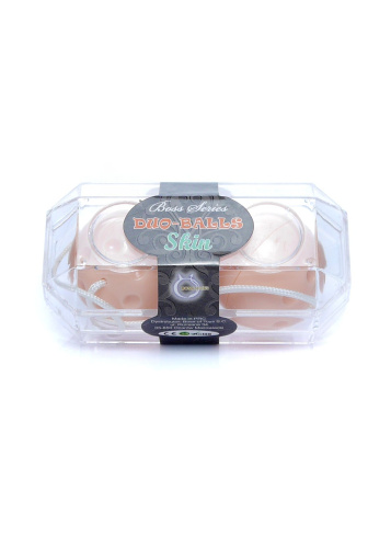 Duo-Balls Skin - Вагинальные шарики, 3,5 см (телесный)