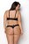 Passion Celine Bikini - Комплект из экокожи: открытый бра с лентами, стринги со шнуровкой, 6XL/7XL (чёрный) Passion Celine Bikini - Комплект из экокожи: открытый бра с лентами, стринги со шнуровкой, 6XL/7XL (чёрный)