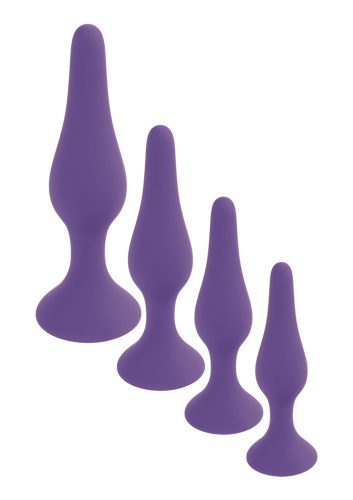 Boss Silicone Plug Small - Анальная пробка, 10 см (фиолетовый)