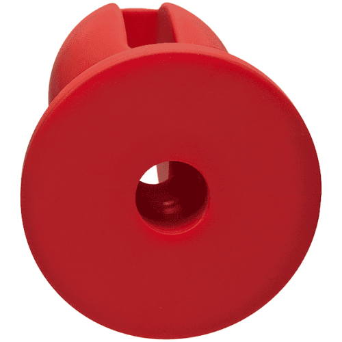 Doc Johnson Kink Lube Luge Premium Silicone Plug 5" - силиконовая анальная пробка, 12.7х4,8 см (красный)