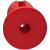 Doc Johnson Kink Lube Luge Premium Silicone Plug 5" - силиконовая анальная пробка, 12.7х4,8 см (красный)