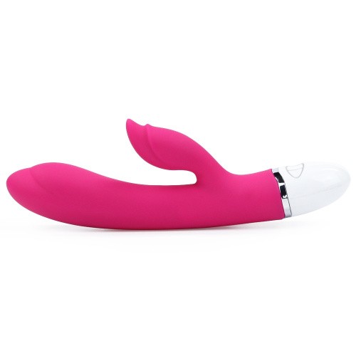 LoveToy - Dreamer II Vibrator Rose Red - Вибратор с клиторальным отростком, 21.5х3.5 см (розовый)