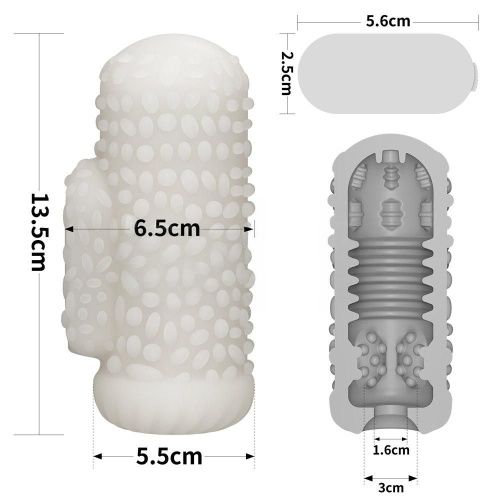 Мастурбатор LoveToy Knights Ring Vibrating Dual Purpose Sleeve-Drip
